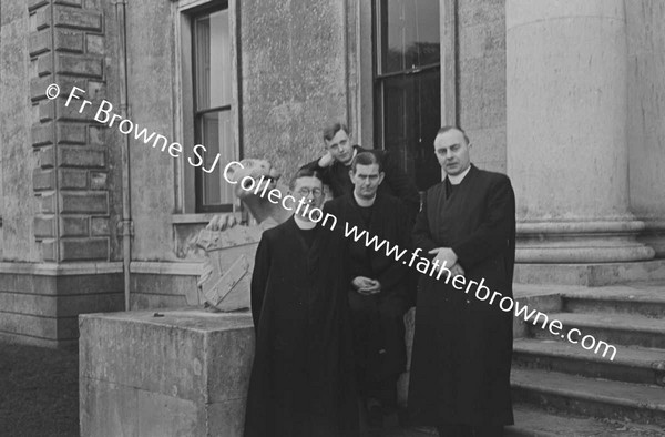 MISSIONERS AT EMO STANDING LEFT TO RIGHT REV.W.PRENDERGAST, W.HOGAN, SITTING, R.STEVENSON FMB,RICH MAGUIRE